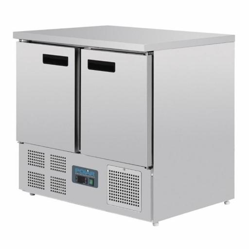 Mostrador frigorífico 2 puertas 240L. acero inoxidable Polar U636 [1]