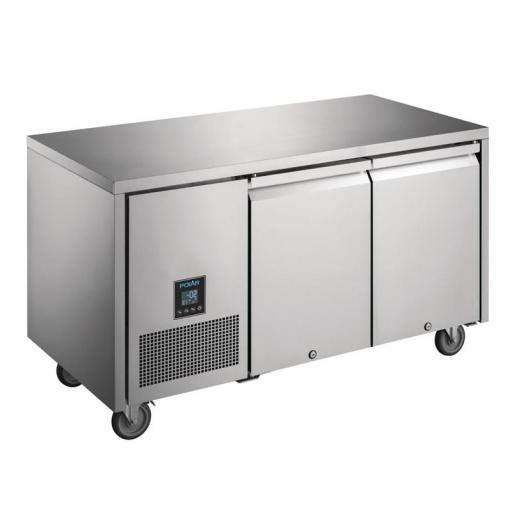 Mostrador frigorífico de 2 puertas compatible GN1/1 Polar Serie U 267L. UA005