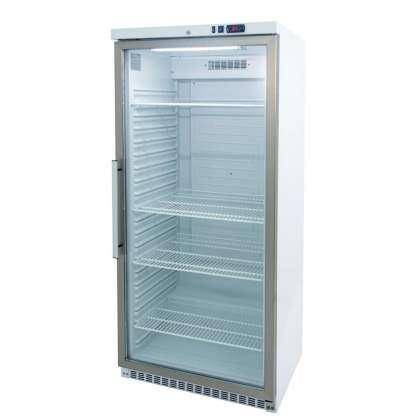 Expositor frigorífico lacado blanco y puerta de vidrio 600L. GN2/1 Línea Córdoba ARCH600V
