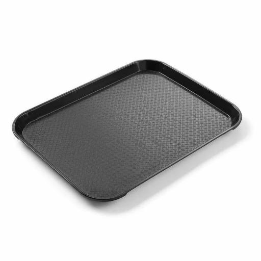 Bandeja para comida rápida pequeña 265 x 345 mm negra Hendi