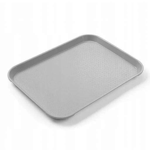 Bandeja para comida rápida pequeña 265 x 345 mm gris claro Hendi [0]