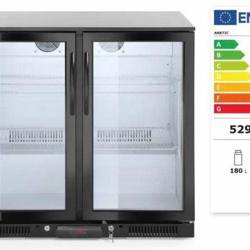 Botellero refrigerado trasbarra 2 puertas pivotantes Arktic Hendi [1]