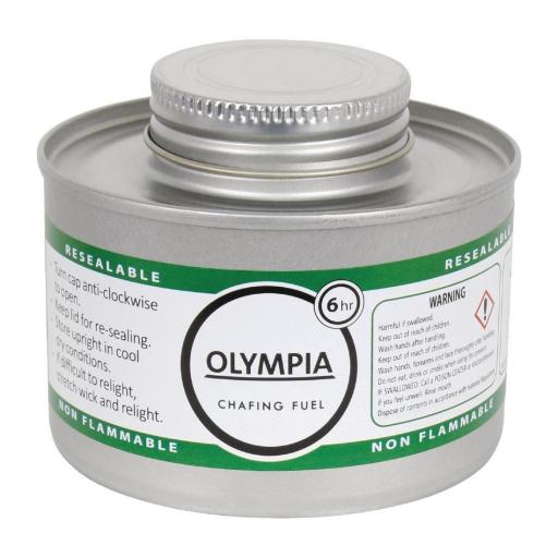 Caja de 12 latas de combustible líquido para chafing dish Olympia  [2]