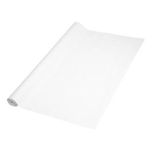 Mantel de papel en rollo adamascado blanco Katrin 50m. CC594