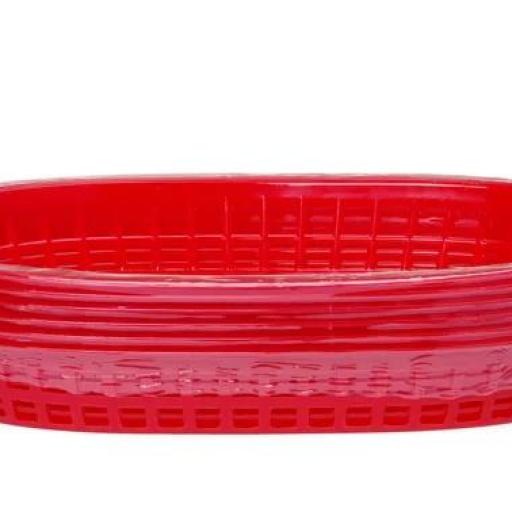 Cesta para servir comida color rojo Hendi (Pack de 6) [1]