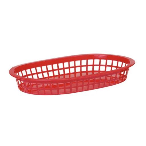 Cesta para servir comida color rojo Hendi (Pack de 6)