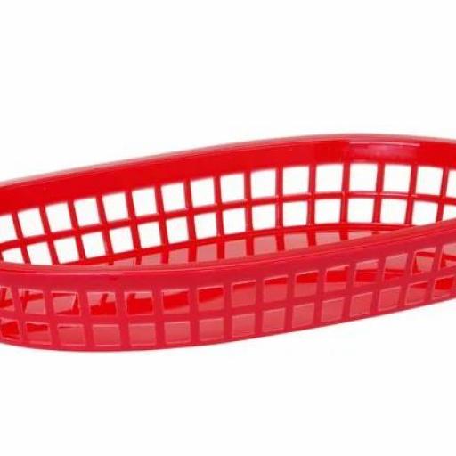 Cesta para servir comida color rojo Hendi (Pack de 6) [4]