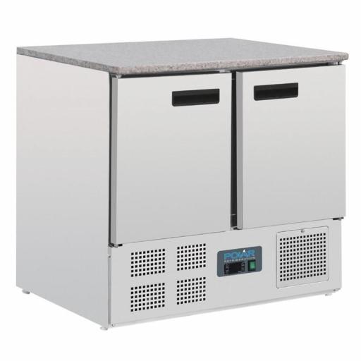 Mostrador frigorífico con mesa encimera de mármol 2 puertas 240L. Polar CL108 [0]