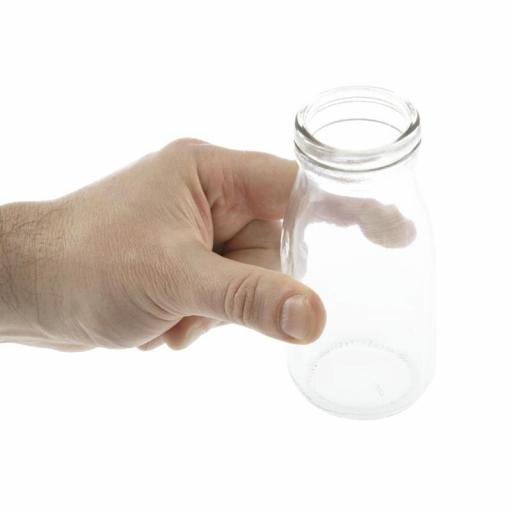 Juego de 12 mini botellas de leche de cristal Olympia CL141 [4]