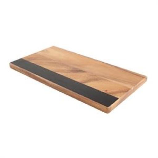Tabla de madera de acacia con pizarra en lateral T&G Woodware CL489 [1]