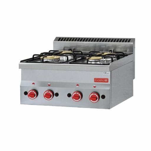 Cocina de Gas de 4 fuegos 60/60 PCG Gastro M Línea 600 GL901