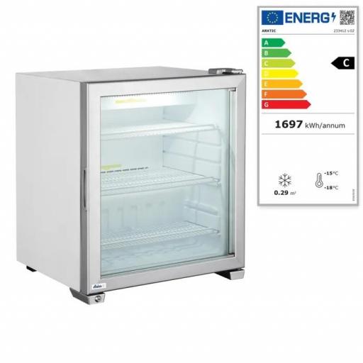 Congelador expositor puerta de cristal 90L Arktic Hendi [3]