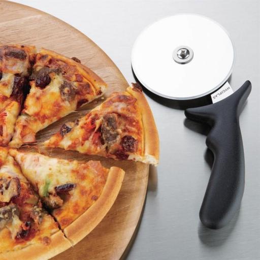 Cortador de rueda para pizza con mango negro 102mm Vogue D396 [1]
