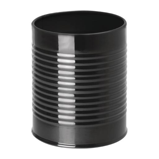 Recipiente de acero galvanizado negro en forma de lata Olympia CP498 [1]