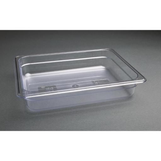 Cubeta Gastronorm 1/2 de policarbonato transparente 65mm Vogue U228 [2]