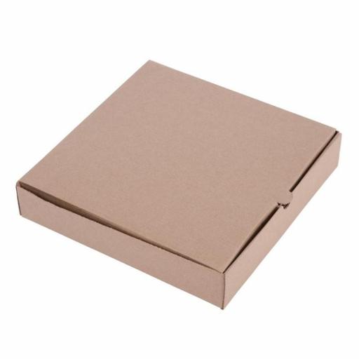 Caja de cartón kraft anónima para pizza Fiesta  [0]