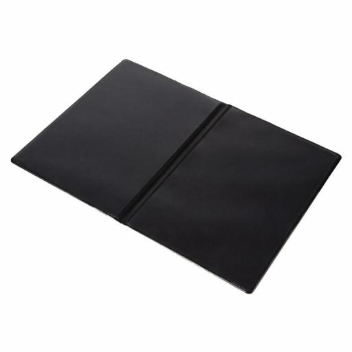 Porta menú A4 en PVC negro Olympia E217 [2]