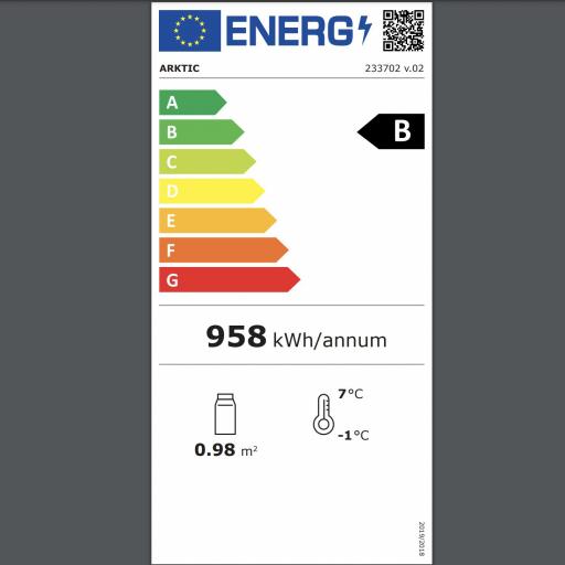 Vitrina expositora refrigerada 120L Arktic Hendi [6]