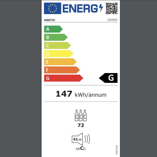Enfriador de vinos doble zona 232L Arktic Hendi [6]