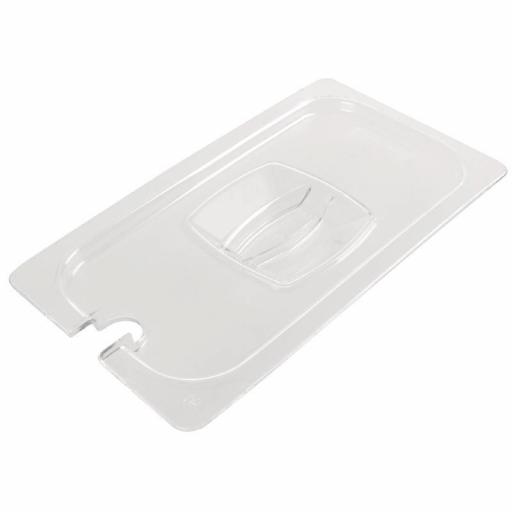 Tapa para contenedor Gastronorm 1/2 de policarbonato transparente Rubbermaid [1]