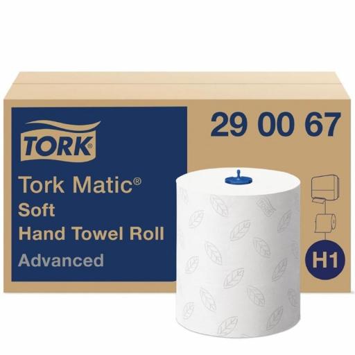 Caja de 6 rollos de toalla secamanos 150m. doble capa Tork Matic FA707