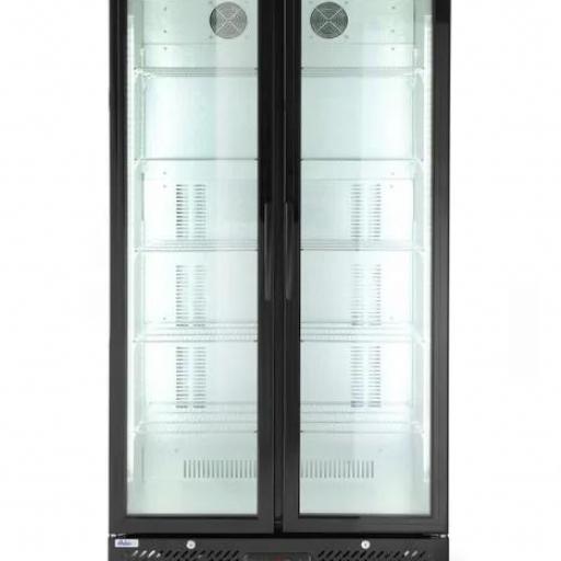 Armario expositor refrigerado 2 puertas de cristal 448L Arktic Hendi [5]