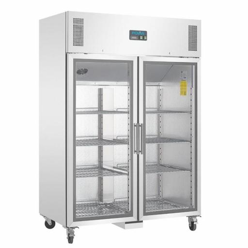 Armario frigorífico Gastronorm de puertas de cristal Polar CW198 [0]