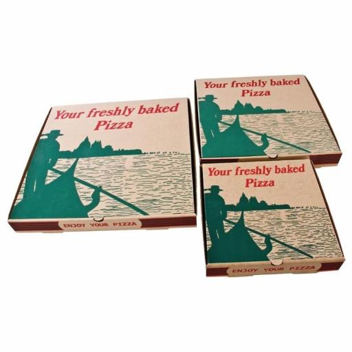 Cajas de cartón decoradas para pizzas de 35cm para llevar (Caja de 50) GG999 [4]