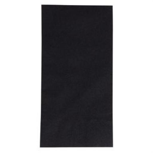 Servilleta tissue 3 capas negra Duni Dinner doblada 1/8 400mm. (Caja de 1.000) GJ119 [1]