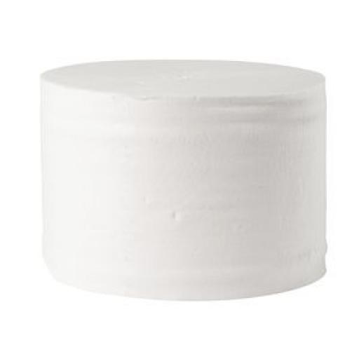 Rollo de papel higiénico sin canuto Jantex 96m. doble capa (Caja de 36 rollos) GL061