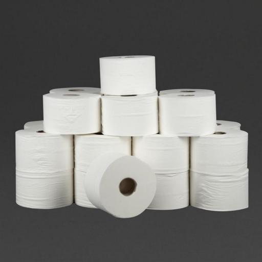 Rollo papel higiénico 125m. doble capa para portarrolos Jantex Micro GL062 (Caja de 24 rollos) GL063 [1]