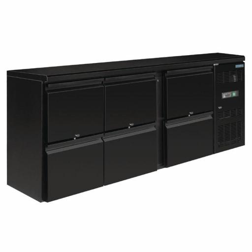 Mostrador frigorífico negro 6 cajones 536 litros Polar GL187 [0]