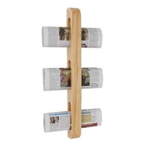 Organizador de madera vertical para prensa y revistas Olympia GM256