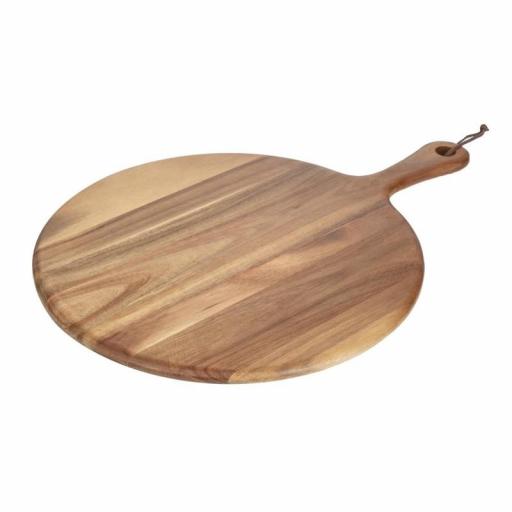 Tabla redonda de madera de acacia Olympia [2]