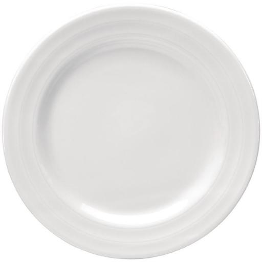 Juego de 4 platos llanos de porcelana blanca Intenzzo [0]