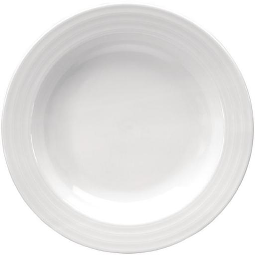 Juego de 4 platos hondos de porcelana blanca Intenzzo 230mm GR006 [0]