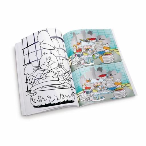 Libro para colorear Restaurante Dining Kids (Caja de 50) H120 [1]