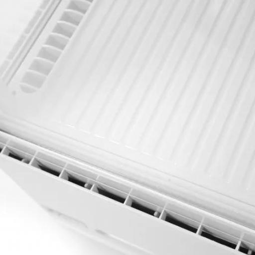 Vitrina expositora refrigerada blanca 4 caras de cristal 78L Arktic Hendi [5]