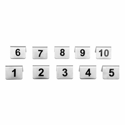Juego de 10 números de acero inoxidable para numerar mesas Olympia [3]