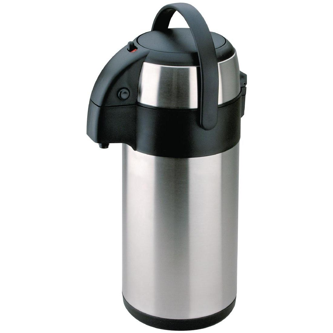 termo al vacío bebidas Set of 2 Airpot función bomba Termo de 5 litros café acero inoxidable termo de té 