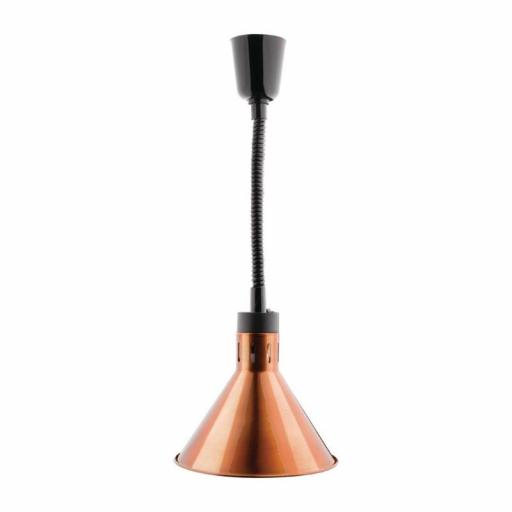 Lámpara calefactora extensible color cobre cónica Buffalo DY463