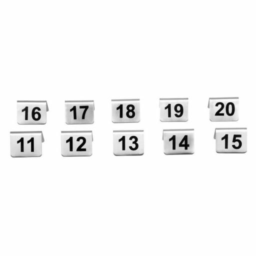 Juego de 10 números de acero inoxidable para numerar mesas Olympia [4]