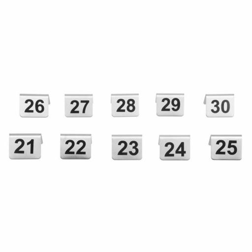 Juego de 10 números de acero inoxidable para numerar mesas Olympia [5]