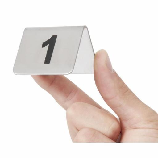 Juego de 10 números de acero inoxidable para numerar mesas Olympia [1]