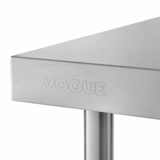 Mesa de preparación de acero inoxidable 900mm. x 600mm. con peto Vogue T380 [3]