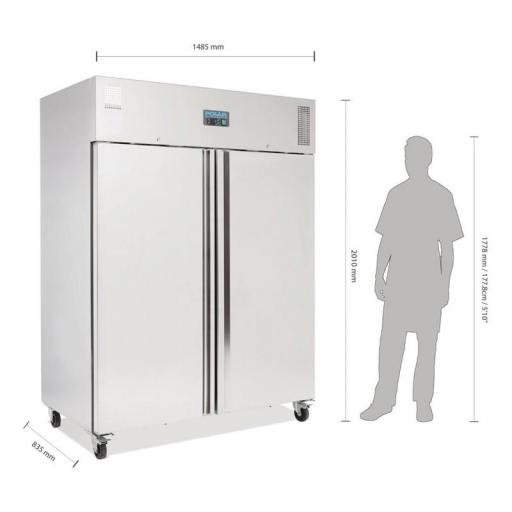 Congelador Gastronorm de uso intensivo doble puerta 1300L. Polar U635 [3]