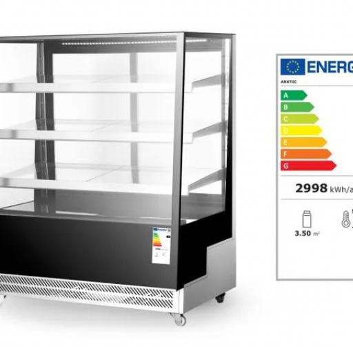 Vitrina expositora refrigerada 650L 3 baldas inclinadas Arktic Hendi [1]