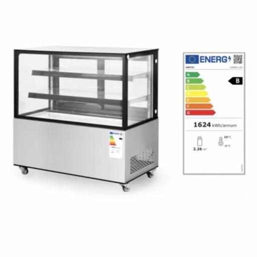 Vitrina expositora refrigerada 410L 2 baldas inclinadas Arktic Hendi [1]