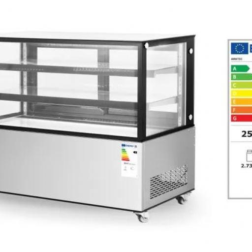 Vitrina expositora refrigerada 510L 2 baldas inclinadas Arktic Hendi [1]