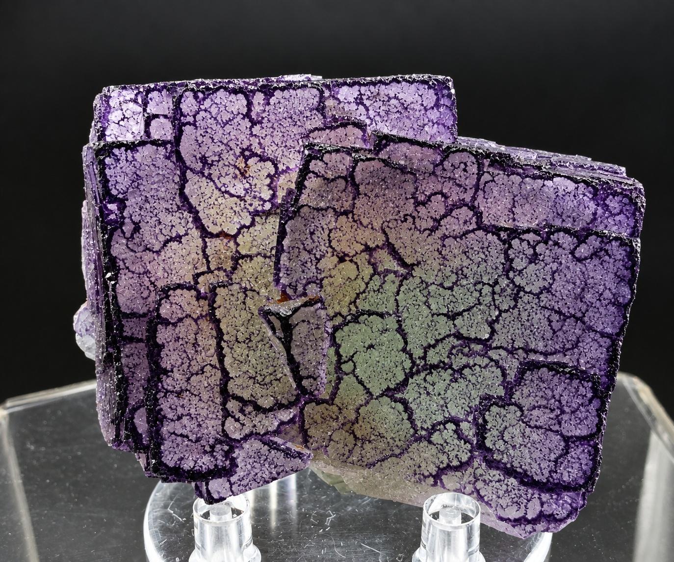 Fluorita Mina Quinlong, Quinlog co, Quianxinan, Guizhou, China 5,5x4,5x2cm.